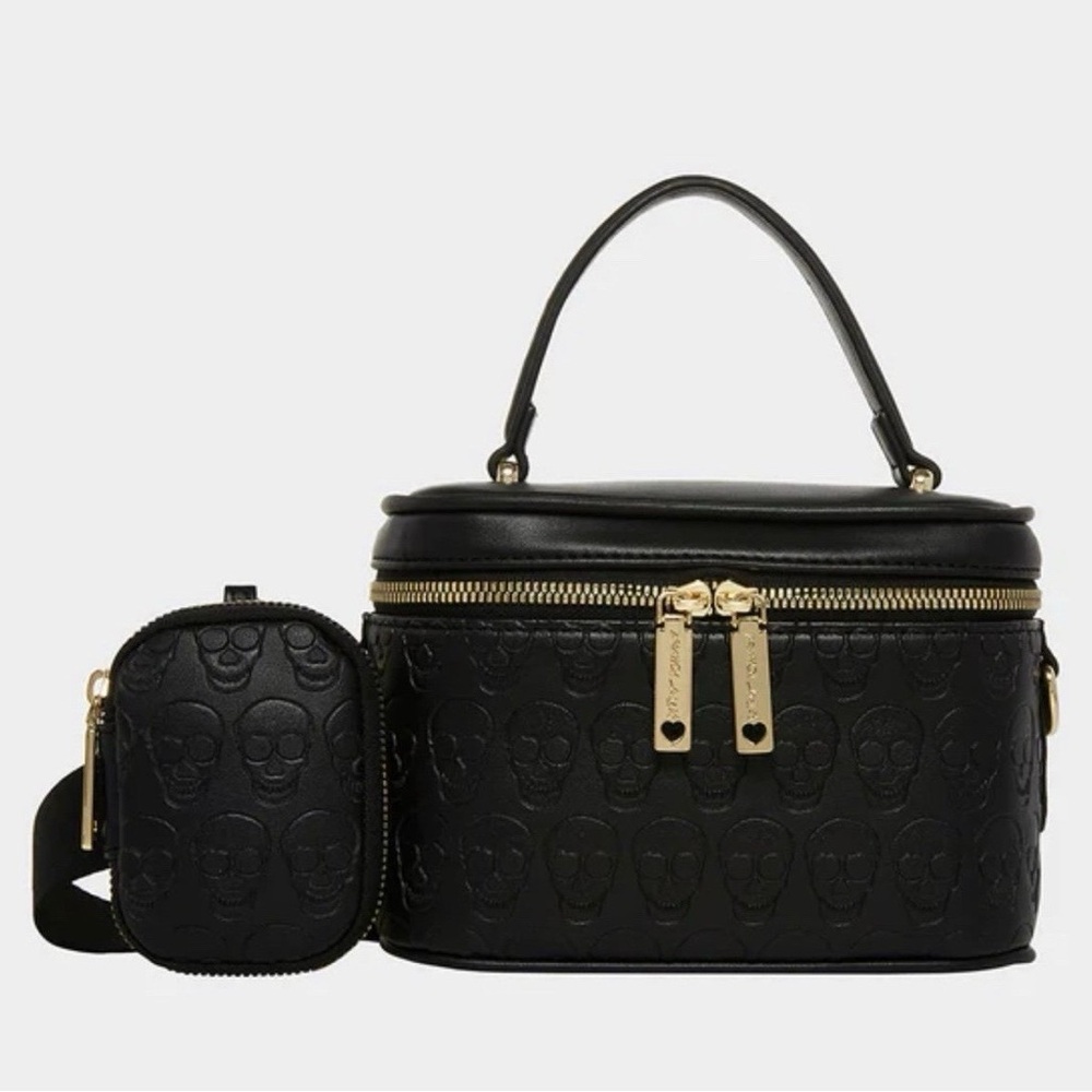 Betsey Johnson skull embossed crossbody